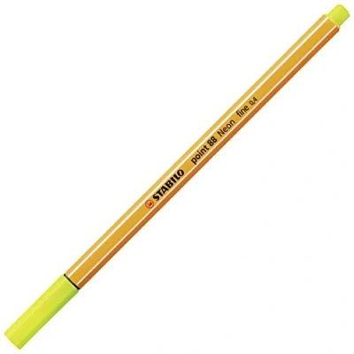 Image of STABILO Fineliner point 88 Pack of 1 Neon Yellow