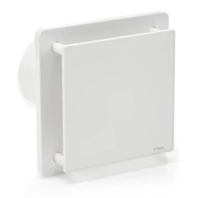 Image of STERR White Bathroom Fan 5 inches / 125 mm Extractor Glass Front Modern Look BFS125 20 W