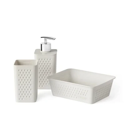 Image of TATAY Bohol Toothbrush Holder, White, 16,6 x 12,5 16,2 cm