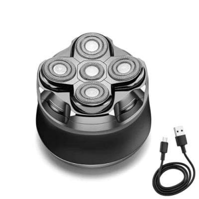 Image of MAXILISSE Head SHAVER Men&#039;s Shaver, Rechargeable, Floating and independent heads, Stainless steel blades