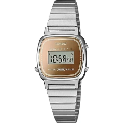 Image of Casio Men Digital Quartz Watch with Stainless Steel Strap LA670WES 4AEF