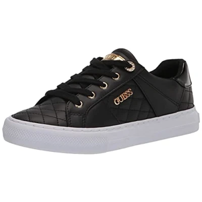 Image of GUESS Women&#039;s Loven Sneaker, Black Multi, 8.5 UK (11M US)