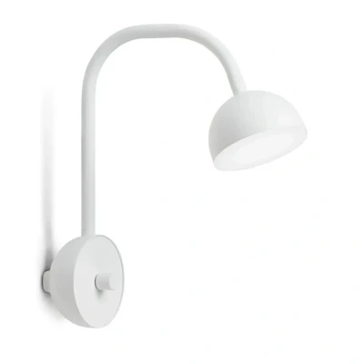 Image of Northern Blush LED wall light, white