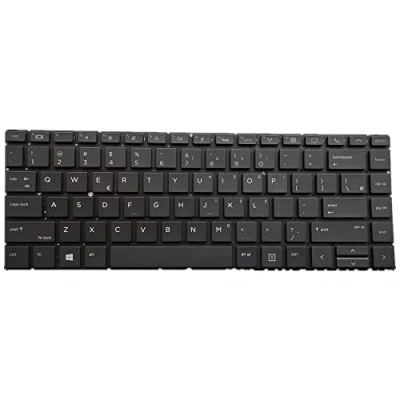 Image of fqparts Replacement Laptop Keyboard For HP EliteBook x360 1040 G6 Black US English Layout