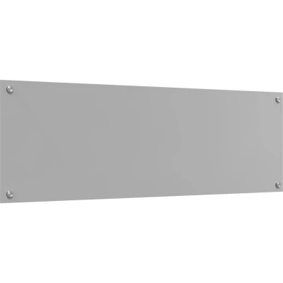 Image of vidaXL Kitchen Backsplash Light Grey 120x40x0.6 cm Tempered Glass