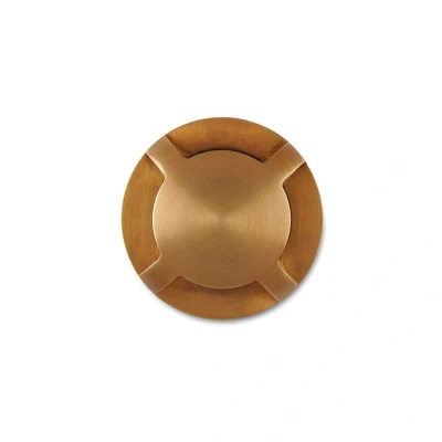 Image of Brass Mini Domed LED Ground Light 4 Way 2700K Collingwood