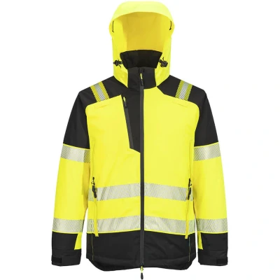 Image of Portwest PW3 Hi Vis Winter Jacket Yellow/Black 4XL