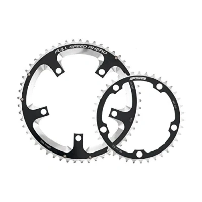 Image of FSA Unisex&#039;s Super Road N10/11 130BCD V14 Chainring Black, 130 x 53t