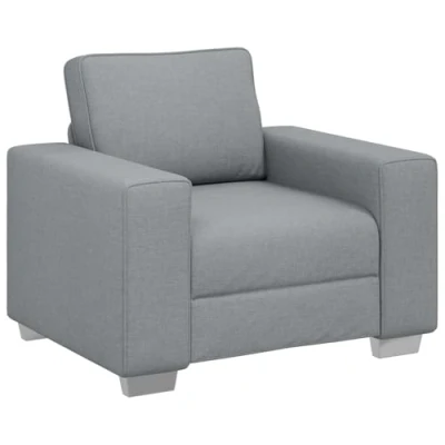 Image of vidaXL Light Grey Sofa Chair 59 cm Fabric