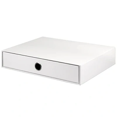 Image of Rössler S.O.H.O. 1524452090 Drawer Box for DIN A4 with Grip Lock Special Edition White 343 x 250 65 mm 1 Piece