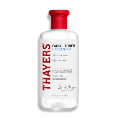Image of Thayers Witch Hazel Facial Gentle Unscented Toner Lotion with Organic Aloe Vera, 355ml