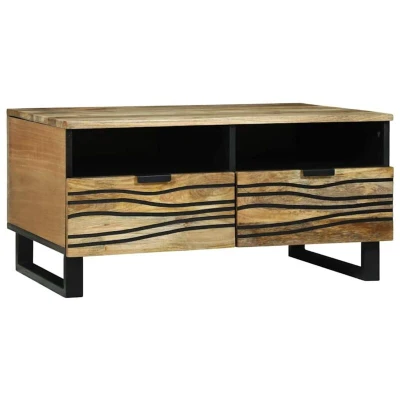 Image of vidaXL Coffee Table 80 x 54 40 cm Solid Mango Wood