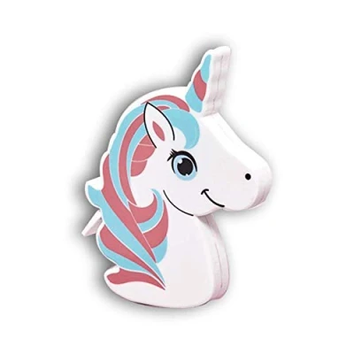 Image of Groves Retractable Unicorn Tape Measure (Coral)