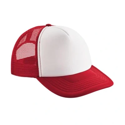 Image of Beechfield Vintage Plain Snap Back Trucker Cap Classic Retro Style Hat