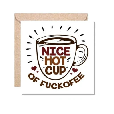 Image of MUGGZ Funny Coffee Gift Card Fuckcofee Giftset Made in The UK