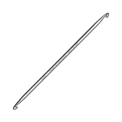 Image of Addi Double Headed Tunisian Crochet Hook 2.5mm, Metal, Aluminium