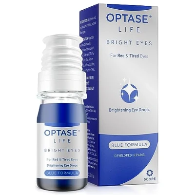 Image of Optase Life Bright Eyes Brightening Eye Drops for Irritated, Red and Tired