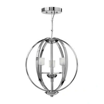 Image of Hinkley Fredrick Ramond Mondo 3 Light Chandelier Polished Chrome