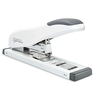 Image of Rapesco 1386 ECO HD 100 Heavy Duty Stapler, Sheet Capacity, Soft White