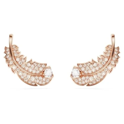 Image of Swarovski NICE Earrings White/rose goldcoloured, Women&#039;s, Size: One Size, gold coloured