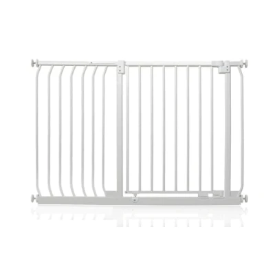 Image of Safetots Elite Pressure Safety Gate, 116cm 125cm, Matt White, Fit Stair Baby Gate for Doors Hallways and Spaces, Barrier, Easy Installation