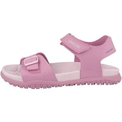 Image of Geox Women&#039;s J Sandal Fommiex Gir, Dk Pink Lt Lilac, 5 UK