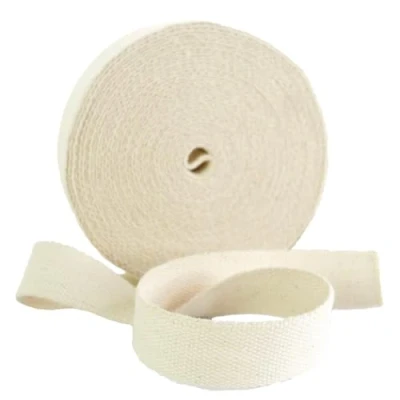 Image of Trimz 10mtr roll of 40mm Ecru Cotton Webbing, Blend