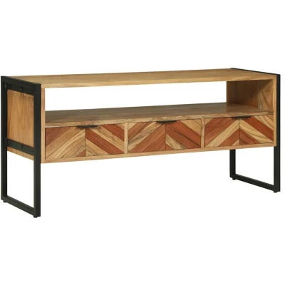 Image of vidaXL TV Cabinet 100x35x50 cm Solid Wood Acacia