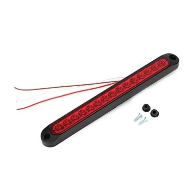 Image of aqxreight Rear Light, 10 30V 15LEDs Light Trailer High Brake Lamp Turn Signal for Truck[Red]