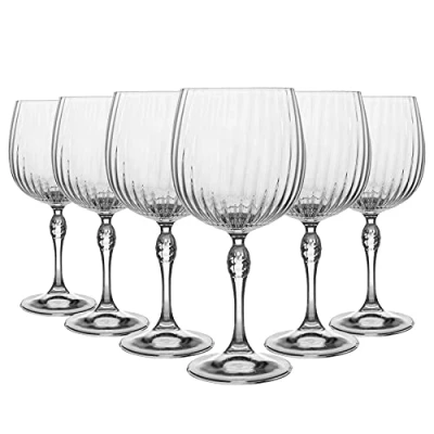 Image of Bormioli Rocco Gin Tonic Glasses America 20&#039;s 740 ml 6 Pieces