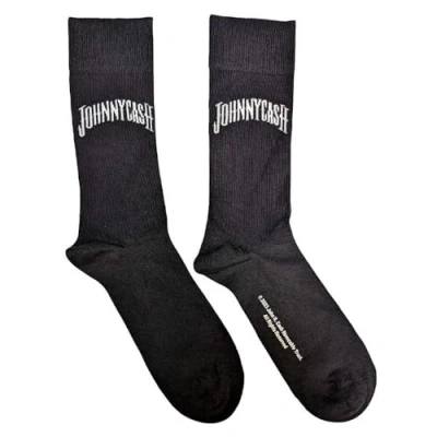 Image of SOCKSHOP Music Collection 1 Pair Johnny Cash Cotton Socks Man in Black One Size