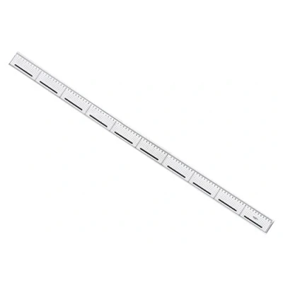 Image of Graphoplex Cutting Ruler Non Slip Steel Square Edge 100 cm Transparent