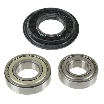Image of SPARES2GO Drum Bearing &amp; Oil Seal Kit for Indesit Washing Machine (Type: 6205z and 6206z)