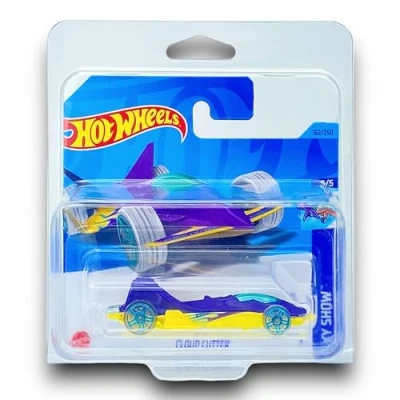 Image of Hot Wheels Cloud Cutter (Purple &amp; Yellow) 5/5 Sky Show 2023 162/250 (Short Card) COMES IN A KLAS CAR KEEPER SHORT CARD PROTECTOR CASE HKK54
