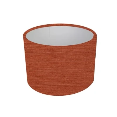 Image of kushade 12&quot; (30cm) Fine Chenille Rust/Burnt Orange Lampshade/Table Lamp/Ceiling Light