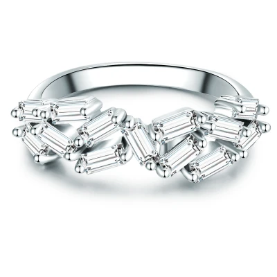 Image of Trilani Female 925/ Sterling Silver Zirconia (CZ) Ring