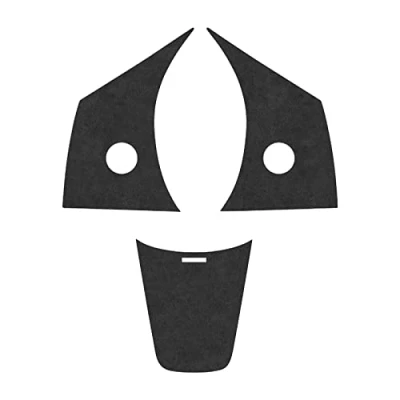 Image of Alfanxi Interior Steering Wheel Cover Trim Alcantara Material Compatible with Tesla Model 3/Model Y