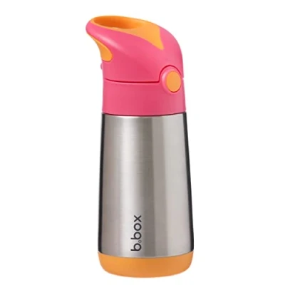 Image of b.box Insulated Drink &amp; Water Bottle Stainless Steel with Triple Layer Insulation Keeps Drinks Cold up to 8hrs, Warm 6hrs 350ml/12oz (Lilac Pop)