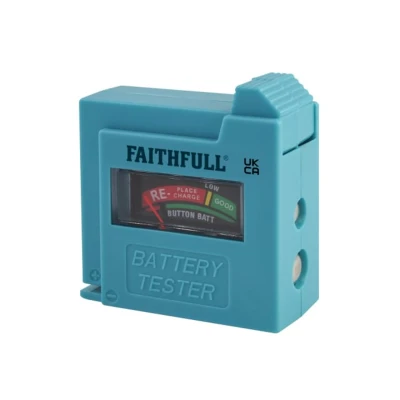 Image of Faithfull DETBAT Battery Tester for Aa/ Aaa/ C/ D/ 9V Batteries