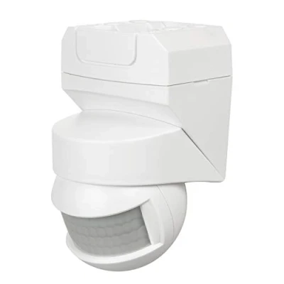 Image of Maclean MCE295 Infrared Motion Sensor 180 + 360 Detector With Twilight Up To 12m Range IP5 (White)
