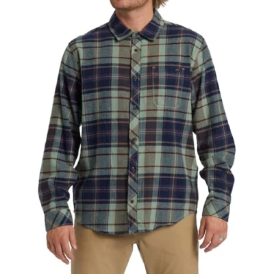 Image of Billabong Long Sleeved top Coastline Flannel Men Green XS