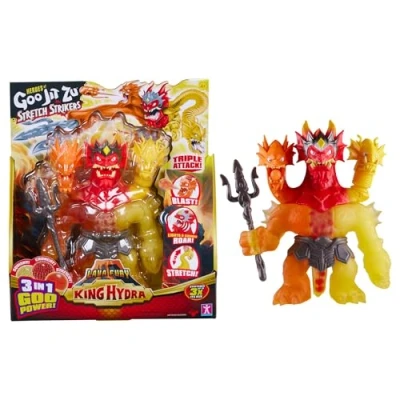Image of Heroes of Goo Jit Zu Bandai CO42948 Action Figure, The Most Powerful Hero, King Hydra Has With His Fury Lava Powers in 25 cm, Multi Colour