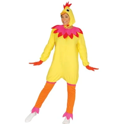 Image of FIESTAS GUIRCA Womens Hen Fancy Dress Costume Adult Women Easter Up Ladies Chicken Animal Outfit Female Size M UK 10 12
