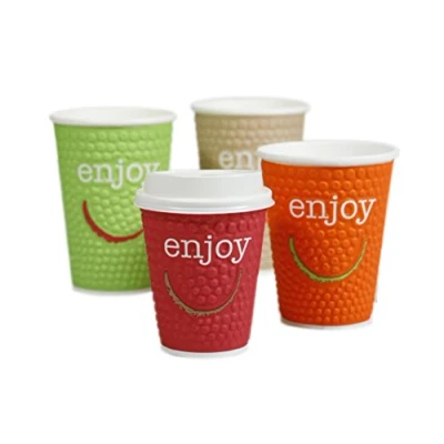 Image of Huhtamaki AR289 C Enjoy Double Wall Disposable Hot Cup, 9 oz. (Pack of 875)