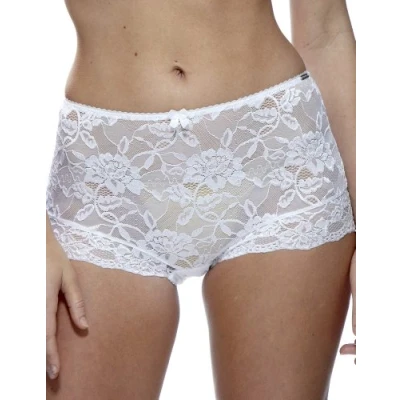 Image of Charnos Women&#039;s Rosalind Deep High Rise Briefs, White Size 20