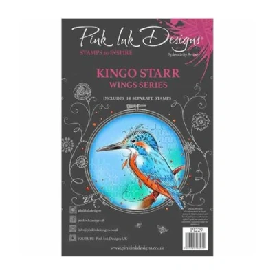Image of Creative Expressions Pink Ink Designs Kingo Starr 6 in x 8 Clear Stamp Set, Multicolour,