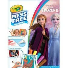 Image of CRAYOLA Color Wonder Disney Frozen 2 Mess Free Colouring Book (Includes 18 Pages &amp; 5 Magic Markers)