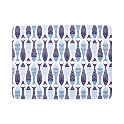 Image of Premier Housewares 1203686 Pisces Placemats, Cork, Blue, 29 x 0.69 22 cm