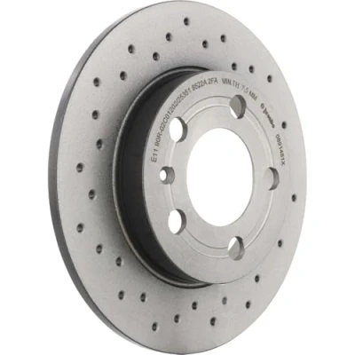 Image of 1J0615601D Brake disc BREMBO XTRA LINE 08.9148.1X 239mm 9mm 5 solid, Perforated Coated VOLKSWAGEN: Golf 4, Bora Saloon, 4 Variant, AUDI: TT Coupe