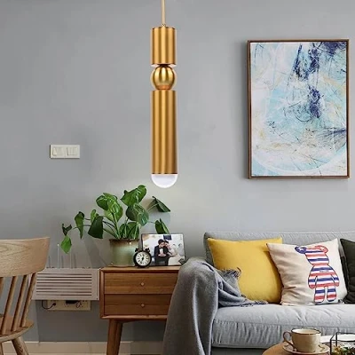 Image of Hobaca E27 LED Gold Modern Nordic Acrylic Pendant Light Dinning Room Hanging Lights Ceiling Adjustable Holder Spotlight for Kitchen Island Lighting